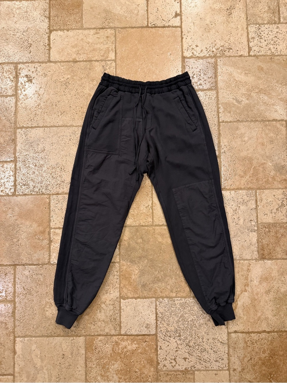 Haider Ackermann Perth Panelled Dark Grey Jogger Sweatpants